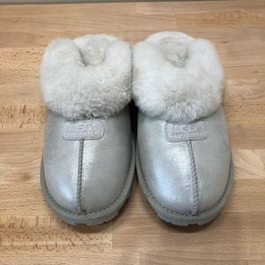 Ugh metallic slippers